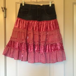 Children’s Place Denim Tiered Skirt